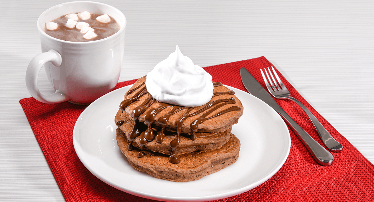 Hot Cocoa Pancakes