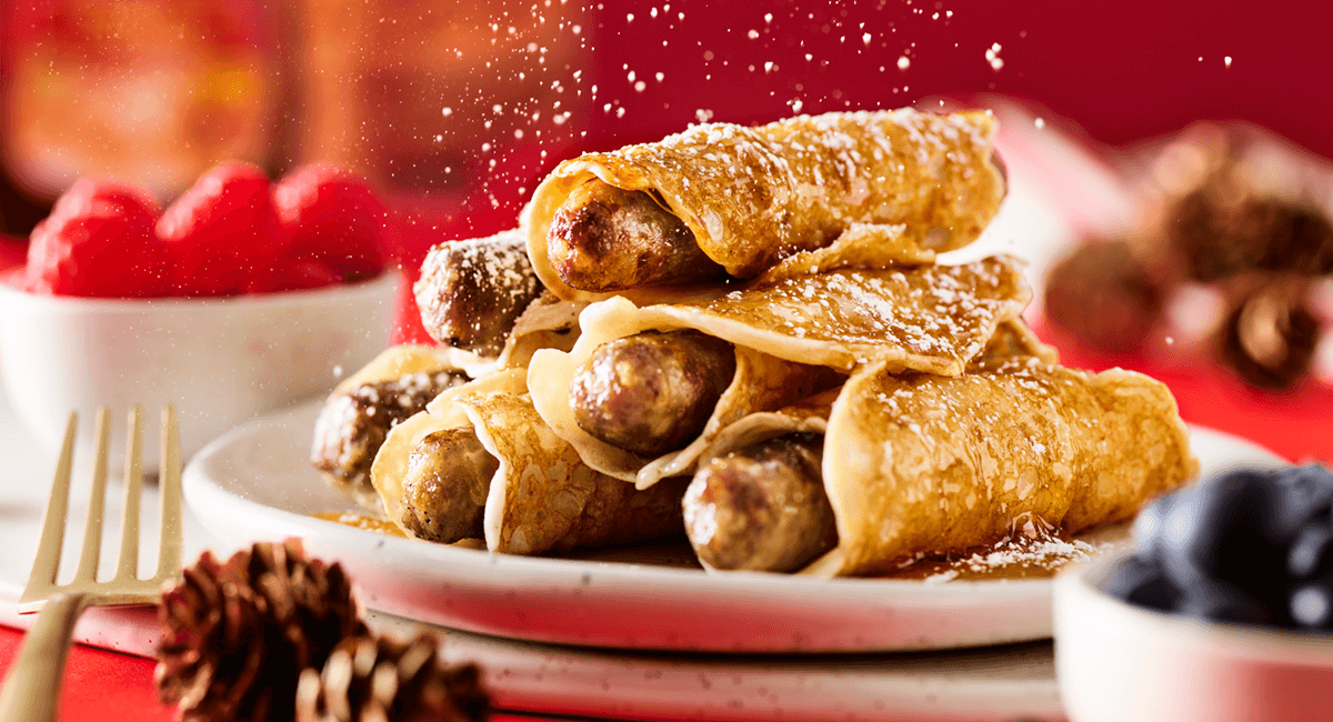 Quick Pigs in a Pancake