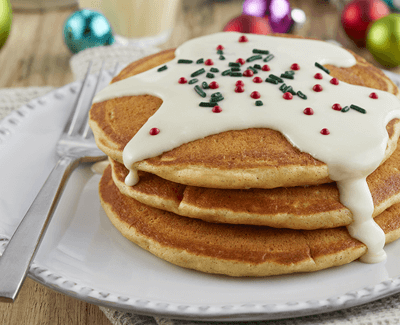 Eggnog Pancakes graphic link