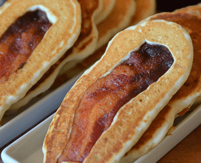 Pancakes and Sausage on a Stick - Thrillist Recipes